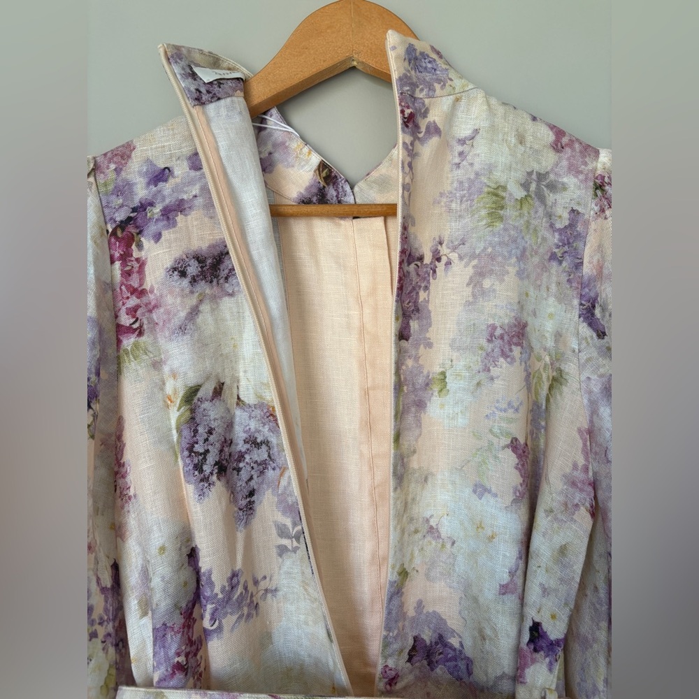 ❌SOLD❌NWT Zimmermann Lyrical Buttoned Midi Dress in Dreamy Floral | sz0 US4 UK8 - Picture 10 of 14